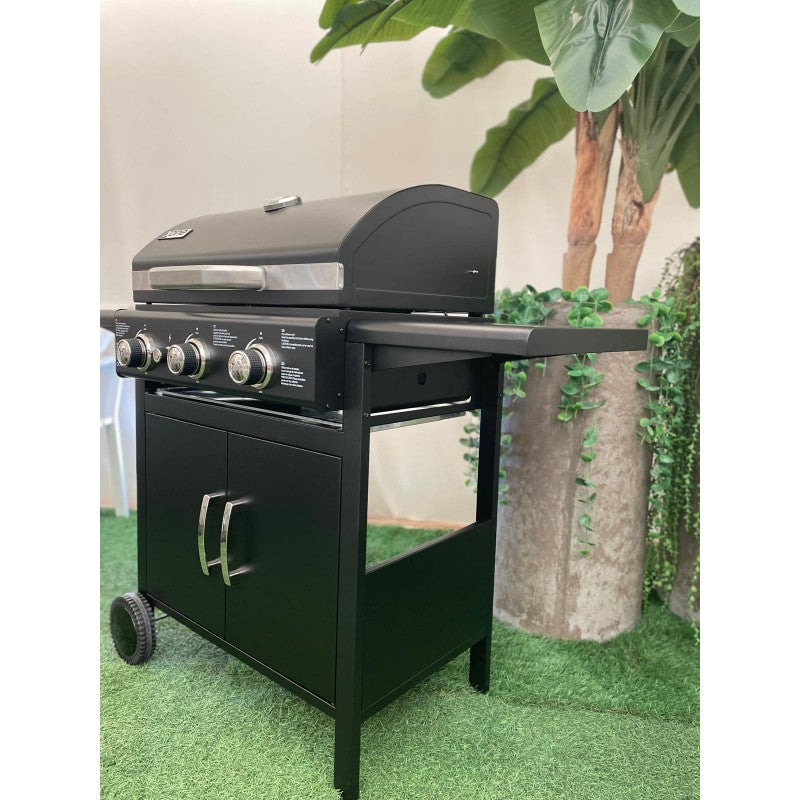 Barbecue a gas a 3 Fuochi Black X3