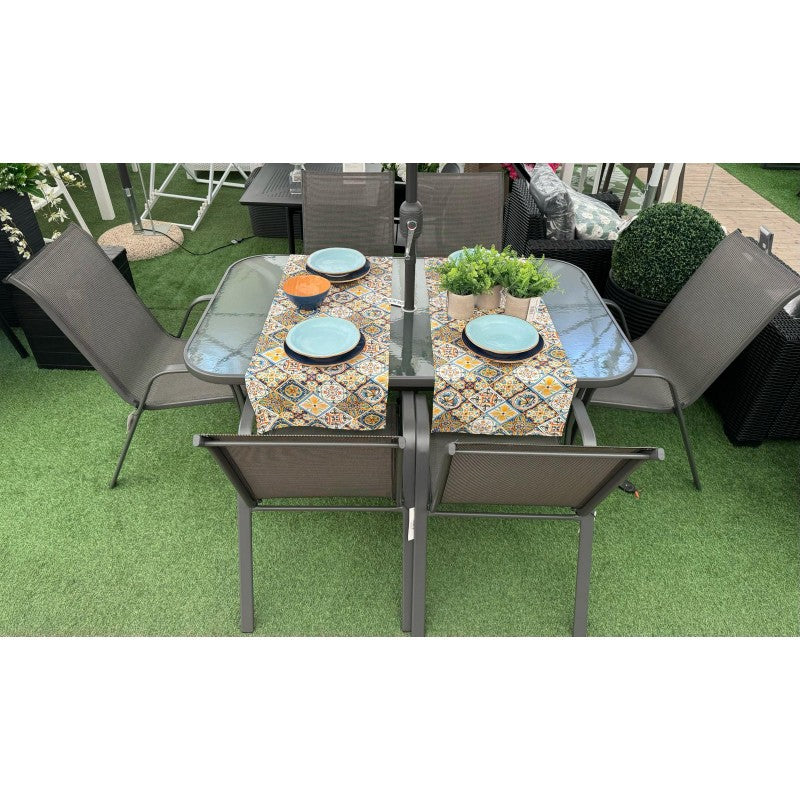 Set da giardino con ombrellone Riccione Xone